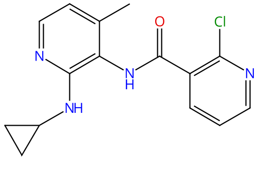 2-Chloro-N-[2-(cyclopropylamino)-4-methyl-3-pyridinyl]-3-pyridinecarboxamide