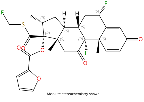 Fluticasone 17-(((Fluoromethyl)thio)carbonyl) Furan-2-carboxylic Acid 11-Oxo