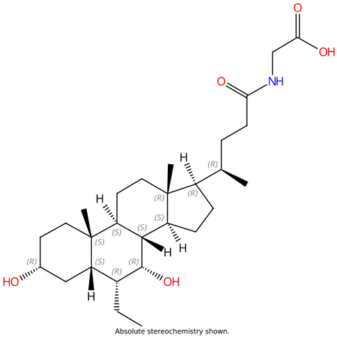 Glycine, N-[(3α,5β,6α,7α)-6-ethyl-3,7-dihydroxy-24-oxocholan-24-yl]-