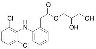 2,3-Dihydroxypropyl 2-[2-[(2,6-dichlorophenyl)amino]phenyl]acetate