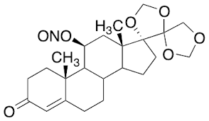 11b-Hydroxy-17,20:20,21-bis(methylenedioxy)pregn-4-en-3-one Nitrite