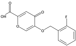 4H-Pyran-2-carboxylic acid, 5-[(2-fluorophenyl)methoxy]-4-oxo-