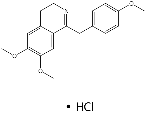 Isoquinoline, 3,4-dihydro-6,7-dimethoxy-1-[(4-methoxyphenyl)methyl]-, hydrochloride