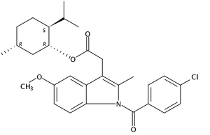 (1R,2S,5R)-2-Isopropyl-5-methylcyclohexyl 2-(1-(4-chlorobenzoyl)-5-methoxy-2-methyl-1H-indol-3-yl)acetate