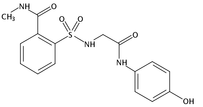 Benzamide, 2-[[[2-[(4-hydroxyphenyl)amino]-2-oxoethyl]amino]sulfonyl]-N-methyl-