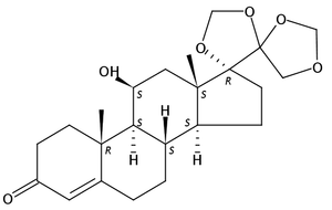 11β-Hydroxy-17,20:20,21-bis(methylenedioxy)pregn-4-en-3-one