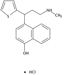 N-Methyl-3-(4-naphthol)-3-(2-thienyl) propanamine hydrochloride