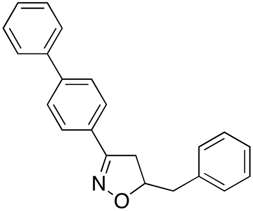 3-[1,1'-Biphenyl]-4-yl-4,5-dihydro-5-(phenylmethyl)isoxazole