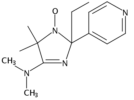 5,5-Dimethyl-4-dimethylamino-2-ethyl-2-(pyridine-4-yl)-2,5-dihydro-1H-imidazole-1-oxyl