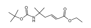 Ethyl (2E)-5-(tert-butoxycarbonylamino)-5-methylhex-2-enoate