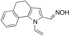 1-Ethenyl-4,5-dihydro-1H-benz[g]indole-2-carboxaldehyde oxime